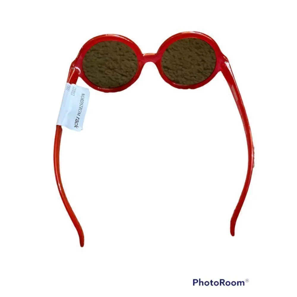 Janie And Jack Children Red Round Shape Sunglasses UV Proacted Size OS